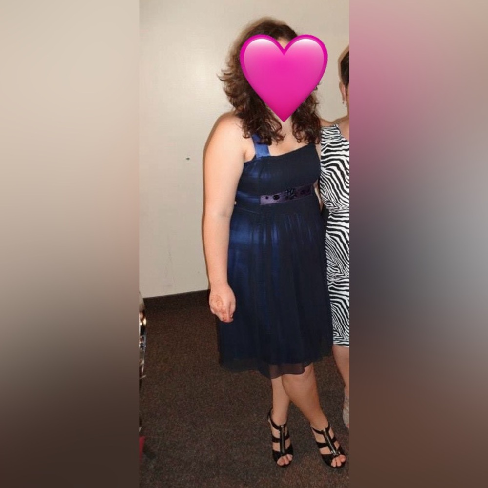 Navy blue Vera Wang cocktail dress